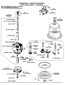 05 - Transmission - Complete Breakdown parts for Ge Washer WWA8600GCL from AppliancePartsPros.com
