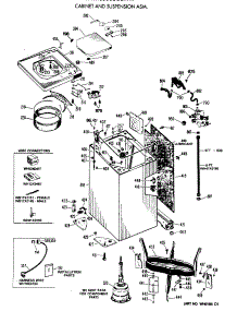 02 - Cabinet And Suspension Asm. parts for Ge Washer WWA8607SCLAA from AppliancePartsPros.com