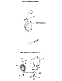 07 - Pinch Valve Assembly parts for Ge Washer WWA8700LBL from AppliancePartsPros.com
