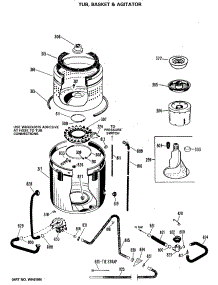 02 - Tub, Basket & Agitator parts for Ge Washer WWA8800MAL from AppliancePartsPros.com