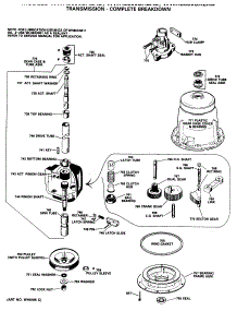 03 - Transmission - Complete Breakdown parts for Ge Washer WWA8850SALAD from AppliancePartsPros.com