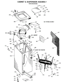 02 - Cabinet & Suspension Assembly parts for Ge Washer WWC6630ABL from AppliancePartsPros.com