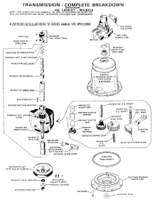 05 - Transmission - Complete Breakdown parts for Ge Washer WWC6630ABL from AppliancePartsPros.com