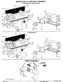 02 - Backsplash & Coin Box Assembly parts for Ge Washer WWC7500FAL from AppliancePartsPros.com