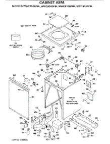 03 - Cabinet Asm. parts for Ge Washer WWC8100FBL from AppliancePartsPros.com