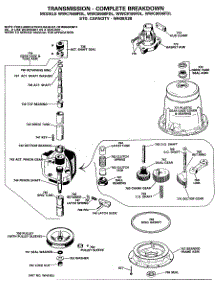 06 - Transmission - Complete Breakdown parts for Ge Washer WWC8100FDL from AppliancePartsPros.com