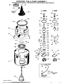 05 - Agitator, Tub & Pump Assembly parts for Ge Washer WWC9000FAL from AppliancePartsPros.com