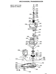 05 - Mechanism, Transmission parts for Ge Washer WWP1160BAW from AppliancePartsPros.com