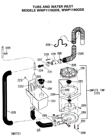 04 - Tubs And Water Inlet parts for Ge Washer WWP1170GDE from AppliancePartsPros.com
