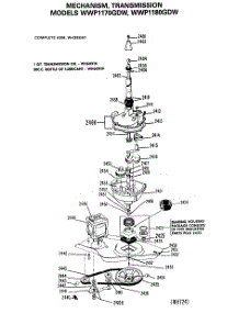 05 - Mechanism, Transmission parts for Ge Washer WWP1170GDW from AppliancePartsPros.com
