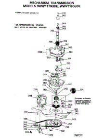 05 - Mechanism, Transmission parts for Ge Washer WWP1180GDE from AppliancePartsPros.com