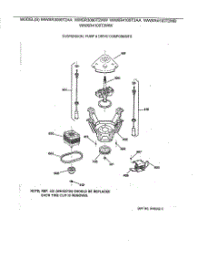 04 - Suspension, Pump & Drive Components parts for Ge Washer WWXR4100T2AA from AppliancePartsPros.com