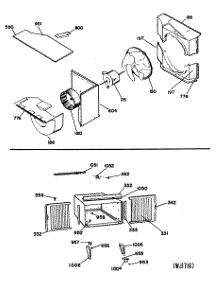 02 - Section2 parts for Ge Air Conditioner YES15DAV1 from AppliancePartsPros.com