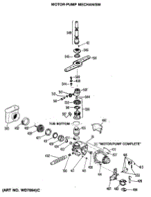 03 - Section3 parts for Ge Dishwasher ZBD3300R35WB from AppliancePartsPros.com