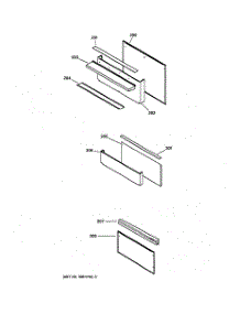 02 - Backsplash parts for Ge Range ZDP36L6DSS from AppliancePartsPros.com