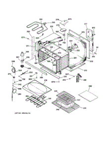 02 - Body Parts parts for Ge Oven ZET737WA1WW from AppliancePartsPros.com