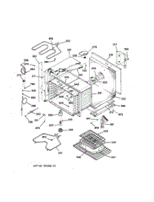 02 - Upper Body Parts parts for Ge Oven ZET757WV1WW from AppliancePartsPros.com