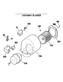 04 - Blower parts for Ge Cooktop ZGU660ES1 from AppliancePartsPros.com