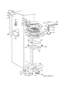 03 - Freezer Section parts for Ge Refrigerator ZIS48NXA from AppliancePartsPros.com