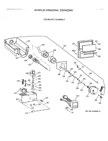 05 - Ice Bucket Assembly parts for Ge Refrigerator ZISB42DWA from AppliancePartsPros.com