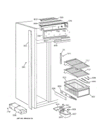 04 - Freezer Section parts for Ge Refrigerator ZISB48DWA from AppliancePartsPros.com