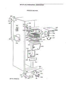 03 - Freezer Section parts for Ge Refrigerator ZISW42DWA from AppliancePartsPros.com