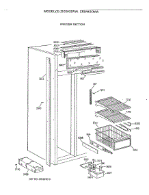 04 - Freezer Section parts for Ge Refrigerator ZISW42DWA from AppliancePartsPros.com