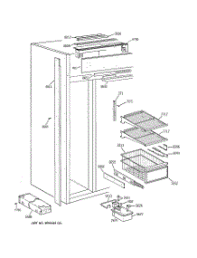 04 - Freezer Section parts for Ge Refrigerator ZISW48DXA from AppliancePartsPros.com