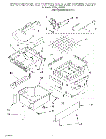 02 - Evaporator, Ice Cutter Grid And Water parts for Whirlpool Ice Machine JZ2350 from AppliancePartsPros.com