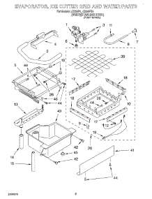 02 - Evaporator, Ice Cutter Grid And Water parts for Whirlpool Ice Machine JZ235PS0 from AppliancePartsPros.com