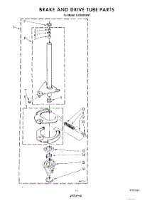 09 - Brake And Drive Tube parts for Whirlpool Washer LA5500XSG1 from AppliancePartsPros.com