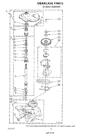 10 - Gearcase parts for Whirlpool Washer LA5500XSW1 from AppliancePartsPros.com