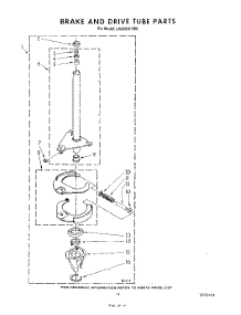 09 - Brake And Drive Tube parts for Whirlpool Washer LA5200XTN0 from AppliancePartsPros.com