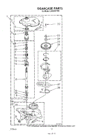 10 - Gearcase parts for Whirlpool Washer LA5200XTN0 from AppliancePartsPros.com
