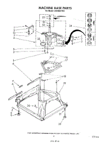 07 - Machine Base parts for Whirlpool Washer LA5580XTW0 from AppliancePartsPros.com