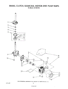 06 - Brake, Clutch, Gearcase, Motor And Pump parts for Whirlpool Washer LA5700XTF0 from AppliancePartsPros.com