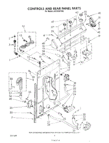 03 - Controls And Rear Panel parts for Whirlpool Washer LA5700XTM0 from AppliancePartsPros.com