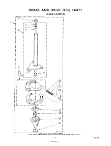 09 - Brake And Drive Tube parts for Whirlpool Washer LA5700XTM0 from AppliancePartsPros.com