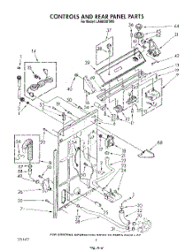 03 - Controls And Rear Panel parts for Whirlpool Washer LA6800XTF0 from AppliancePartsPros.com
