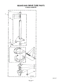 09 - Brake And Drive Tube parts for Whirlpool Washer LA6800XTF0 from AppliancePartsPros.com