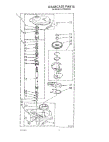 10 - Gearcase parts for Whirlpool Washer LA7800XTW0 from AppliancePartsPros.com