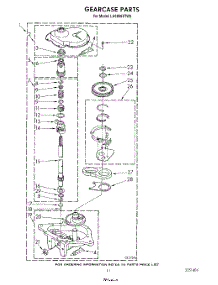 09 - Gearcase parts for Whirlpool Washer LA9800XTW0 from AppliancePartsPros.com
