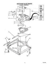 07 - Machine Base parts for Whirlpool Washer LA9480XWM1 from AppliancePartsPros.com