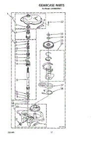 10 - Gearcase parts for Whirlpool Washer LA9480XWN1 from AppliancePartsPros.com