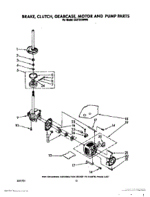 08 - Brake, Clutch, Gearcase, Motor And Pump parts for Whirlpool Washer CA2751XWG0 from AppliancePartsPros.com