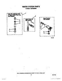 13 - Water System parts for Whirlpool Washer CA2762XWG0 from AppliancePartsPros.com