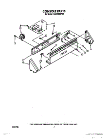03 - Console parts for Whirlpool Washer CA2762XWN0 from AppliancePartsPros.com