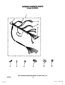 10 - Wiring Harness parts for Whirlpool Washer CA2762XWN0 from AppliancePartsPros.com