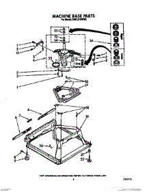 07 - Machine Base parts for Whirlpool Washer TAWL610WG0 from AppliancePartsPros.com
