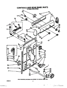 03 - Controls And Rear Panel parts for Whirlpool Washer TAWL610WN0 from AppliancePartsPros.com